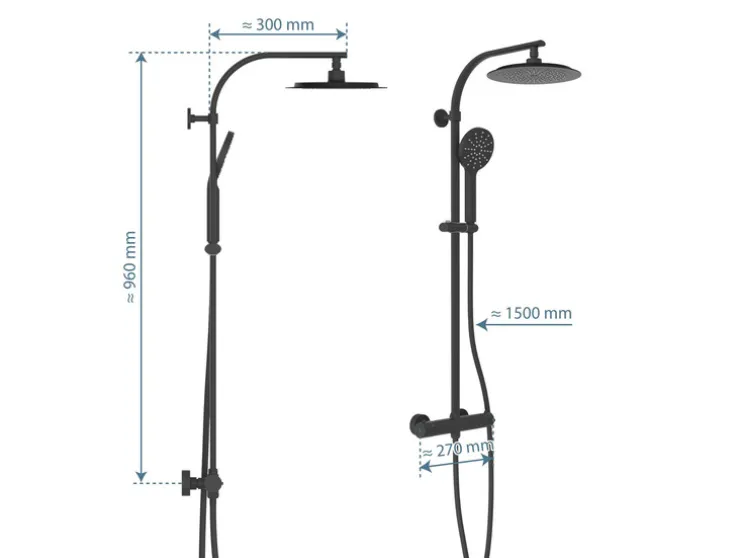 Doucheset Madura Fresh met thermostaatkraan