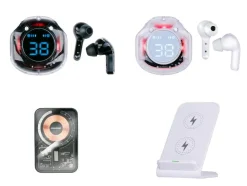 Draadloze oortjes, powerbank of QI Lader