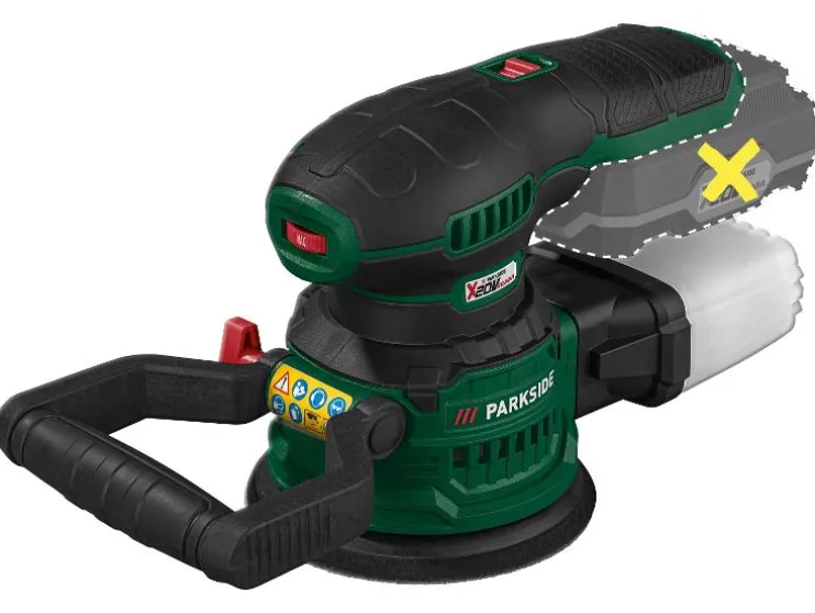 Excentrische accu-schuurmachine 20 V zonder accu en lader