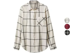 Flanellen dames blouse