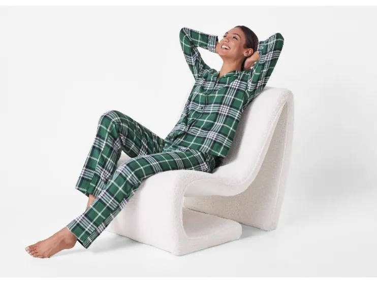 Flanellen dames pyjama