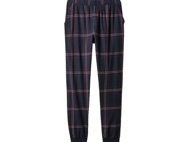 Flanellen dames pyjamabroek