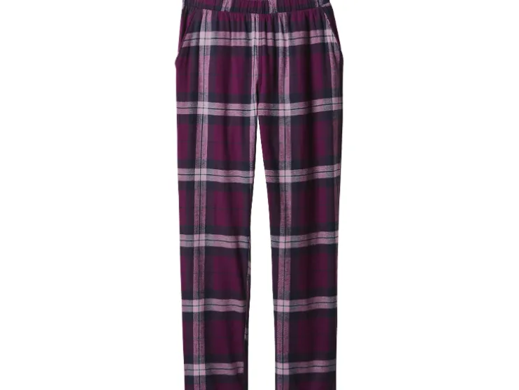Flanellen dames pyjamabroek