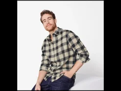 Flanellen heren overhemd