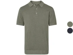 Gebreid heren poloshirt