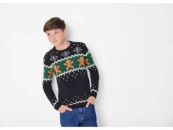Gebreide kinder kersttrui