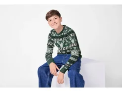 Gebreide kinder kersttrui