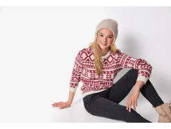 Gebreide kinder kersttrui