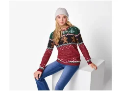 Gebreide kinder kersttrui