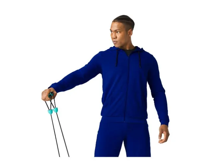 Heren hoodie met rits