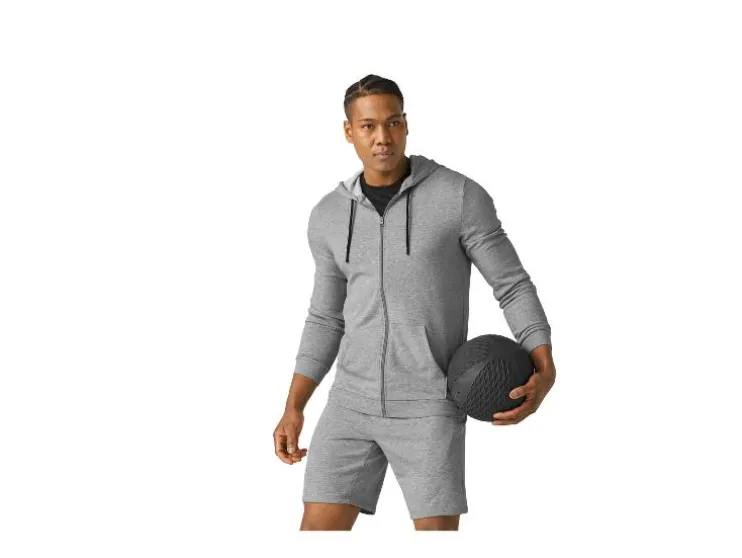 Heren hoodie met rits