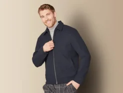 Heren jas wollen look