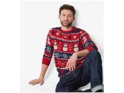 Heren kersttrui met lampjes