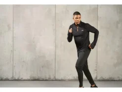 Heren sportshirt met smartwatch opening