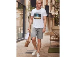 Heren sweatdenim korte broek