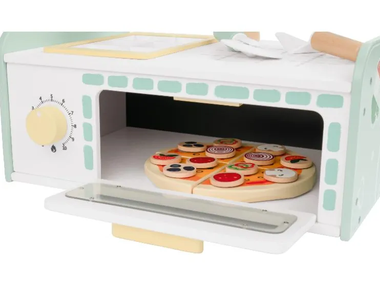 Houten ijswagen of pizza-oven