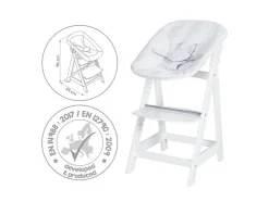 Houten kinderstoel met eetplank