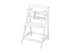 Houten kinderstoel met eetplank