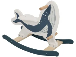 Houten schommeldier of loopfiets