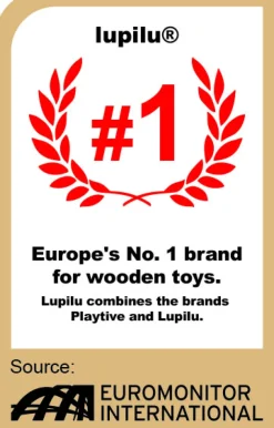 Houten schommeldier of loopfiets