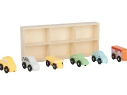Houten speelgoed auto's