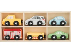 Houten speelgoed auto's