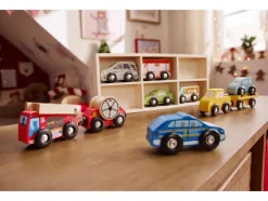 Houten speelgoed auto's