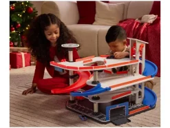 Houten speelgoed garage