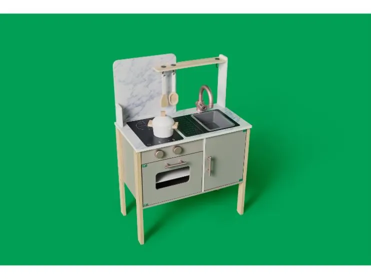 Houten speelgoed keuken of speelgoed winkel