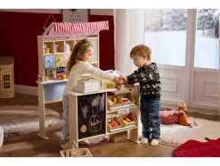 Houten speelgoedwinkel set