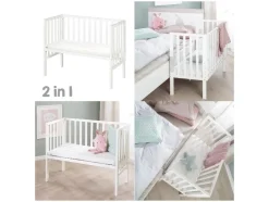 2-in-1 co-sleeper babybed