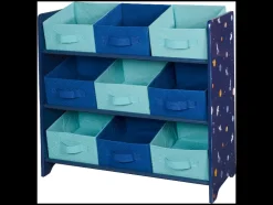 Kast met textielboxen