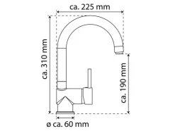 Keukenkraan Futura C, met cold-start functie
