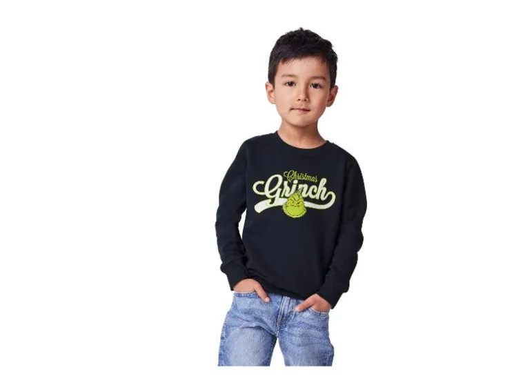 Kinder kersthoodie of trui The Grinch