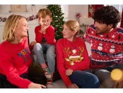 Kinder kersttrui met lampjes