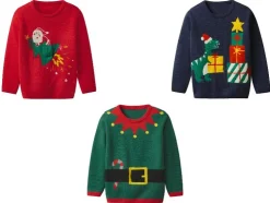 Kinder kersttrui met lampjes