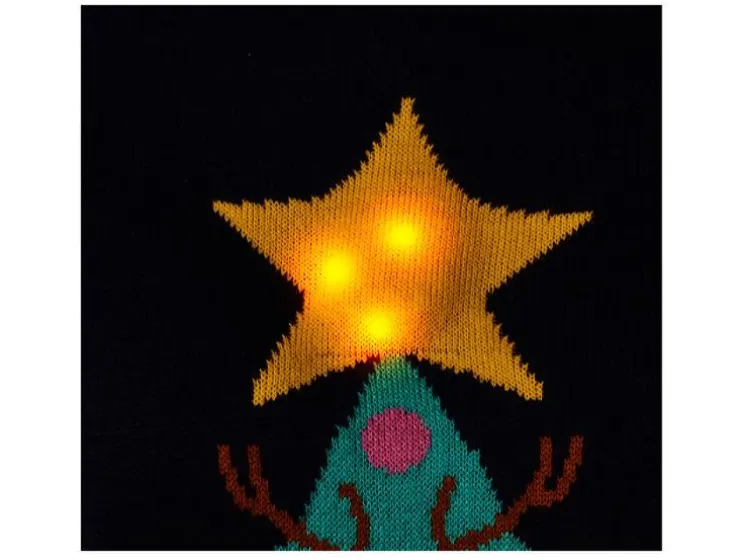 Kinder kersttrui met lampjes