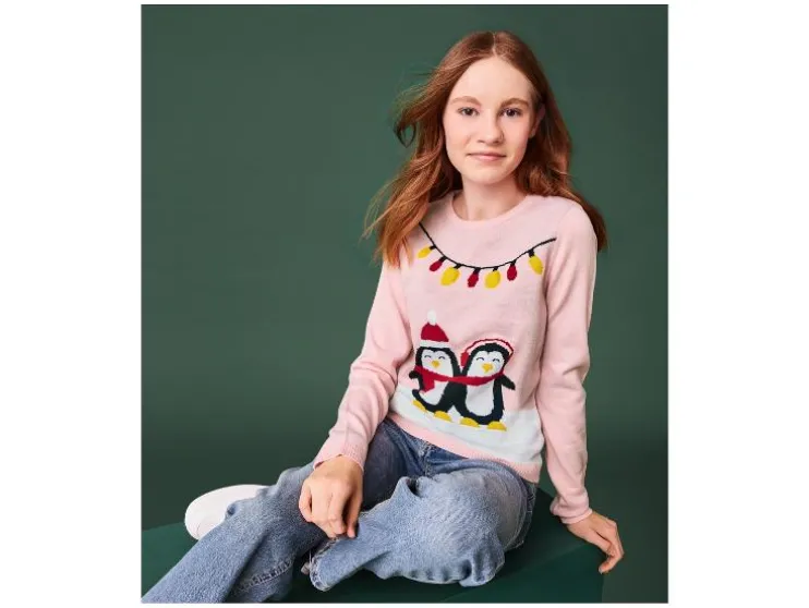 Kinder kersttrui met lampjes