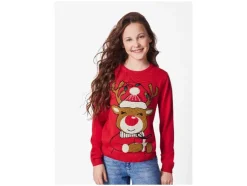 Kinder kersttrui met lampjes