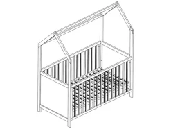 Kinderbed 70 x 140 cm