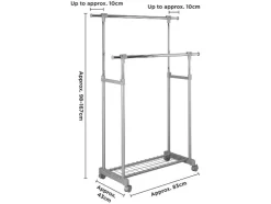 Kledingrek met wielen