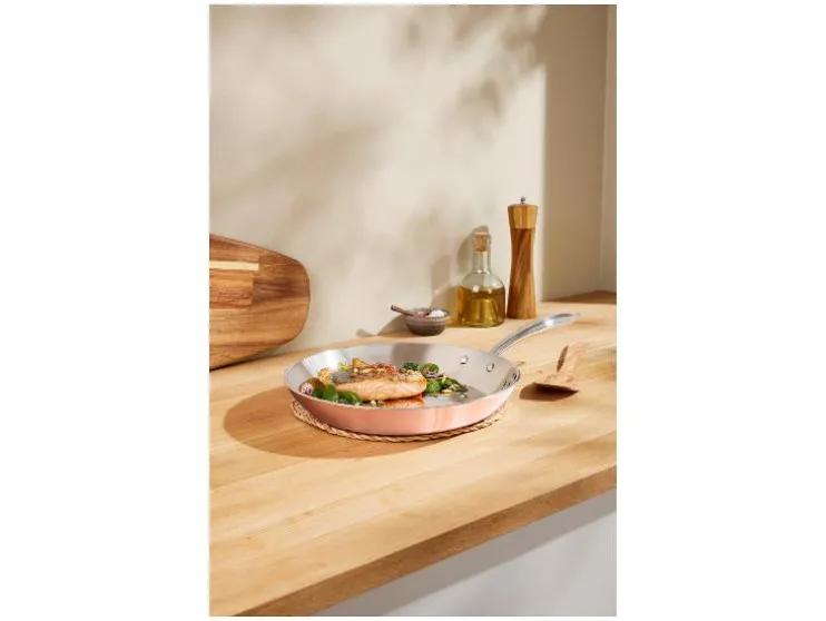 Koperen koekenpan 28 cm