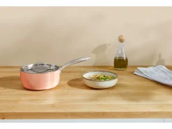 Koperen steelpan 16 cm