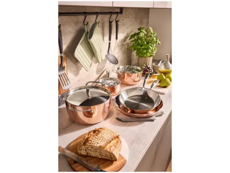 Koperen steelpan 16 cm