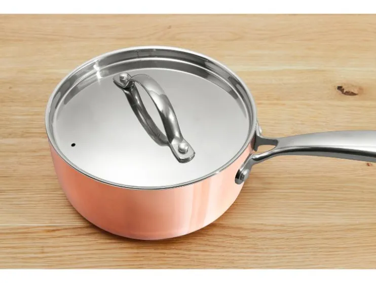 Koperen steelpan 16 cm