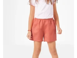 Korte linnen kinder broek