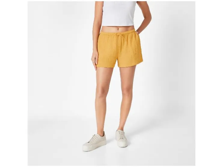 Korte mousseline dames broek