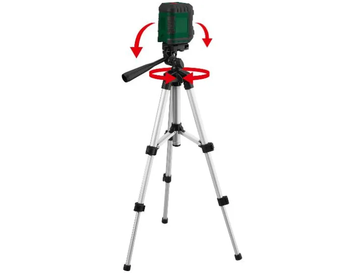 Kruislijnlaser met statief