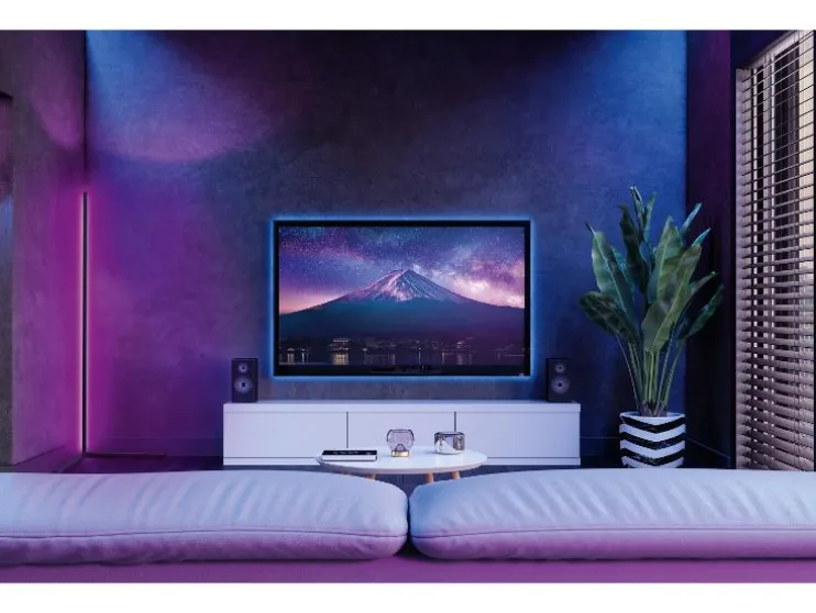 LED-hoeklamp met kleurregeling