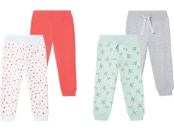Meisjesjoggingbroek, 2 stuks, met hoog katoengehalte